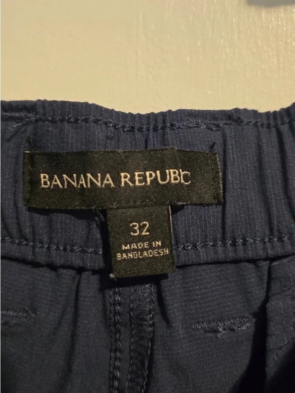 Banana Republic Men's Navy Flat-Front Shorts